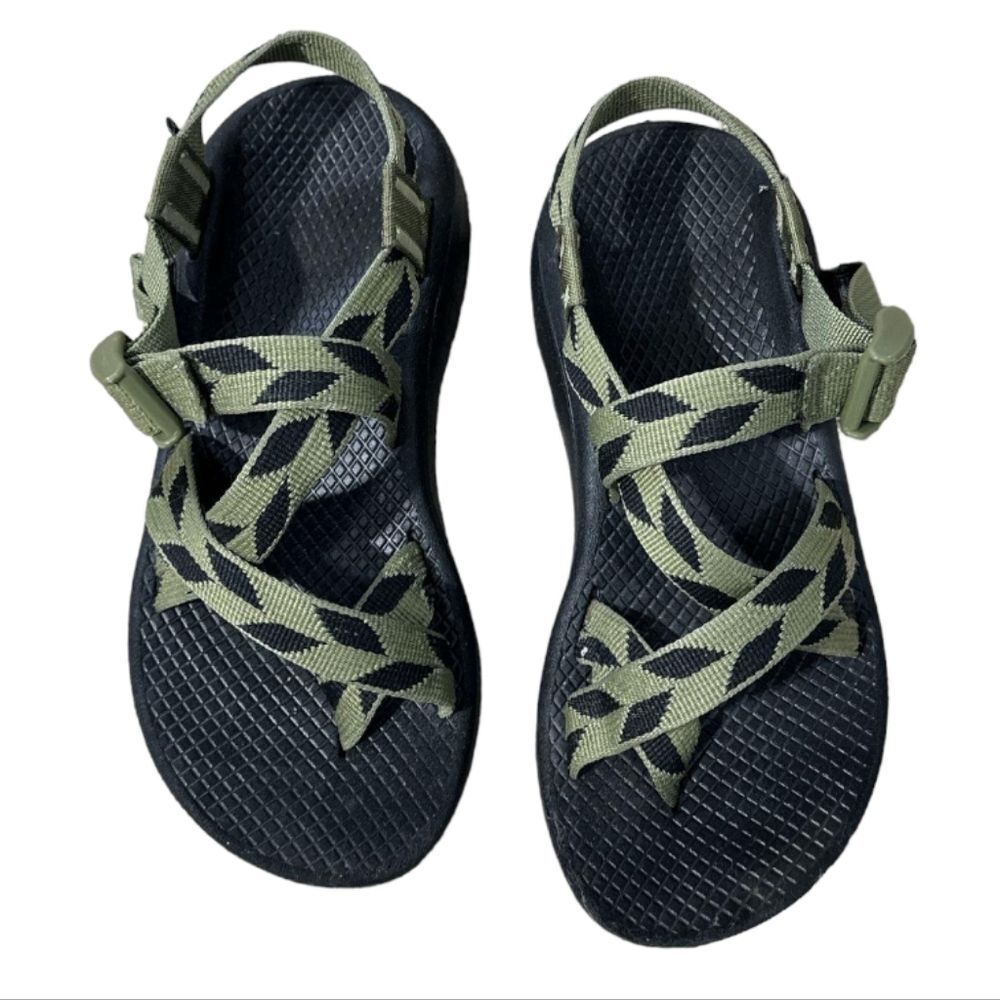 CHACO Avocado Green/Black "ZCloud Verdore" Buckle‎ Outdoor Sport Sandals Size 5